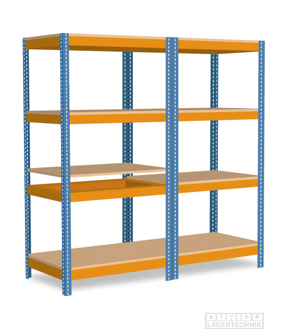 Weitspannregal - Tragkraft 570 kg, B2146xT621xH1981mm Weitspannregal - Tragkraft 570 kg, B2146xT621xH1981mm