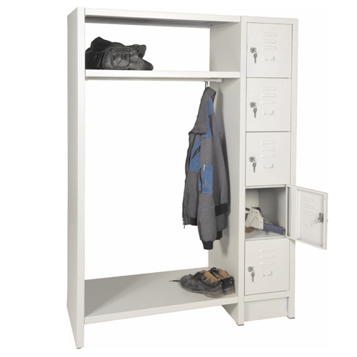 Garderobe und Fächersäule Garderobe und Fächersäule