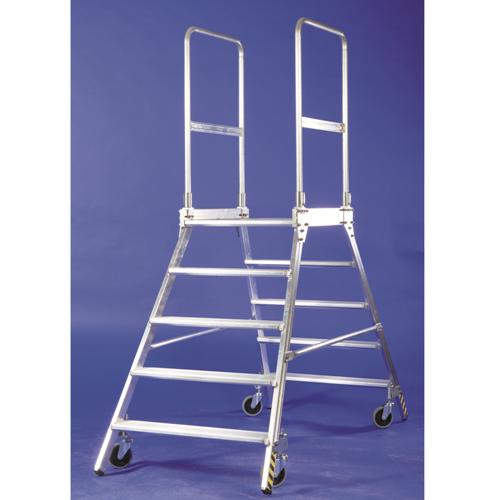 HACA Rollbare Podestleiter "doppelseitig" HACA Rollbare Podestleiter "doppelseitig"