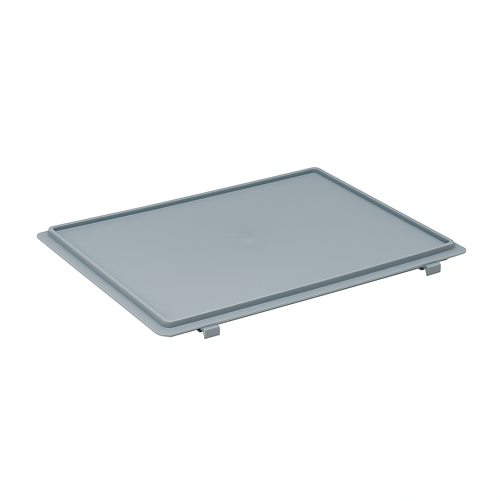 Deckel mit Scharnier für 600x400 mm, grau